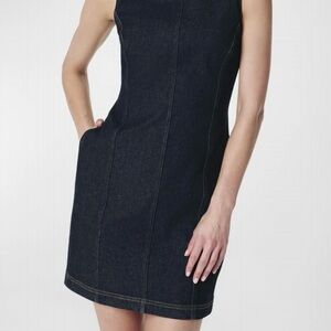 SPANX Dark Blue Denim Mini Dress